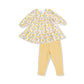Angel Dear - Girl's Ladder Trim Dress and Ribbed Leggings