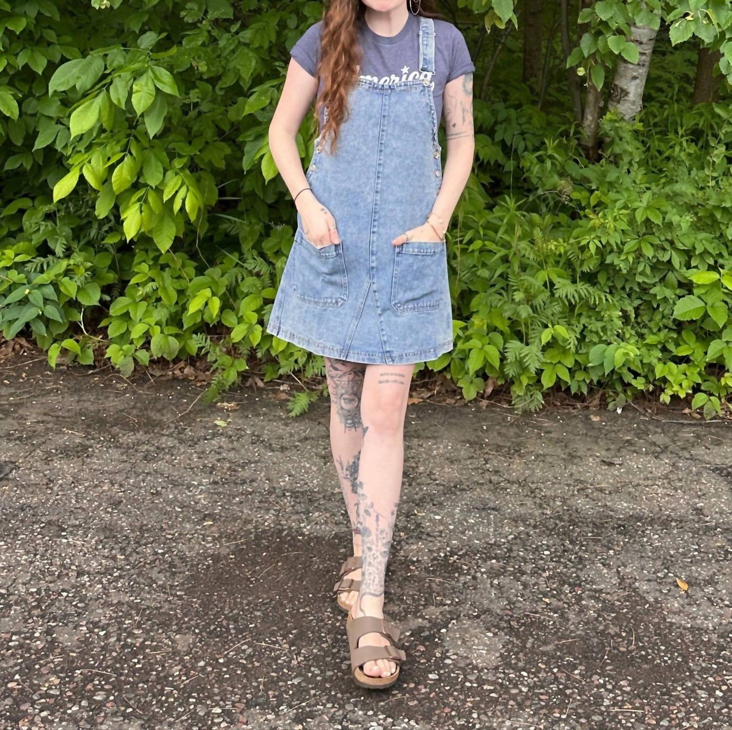 Bluivy - Women's Kendall Denim Overall Dress