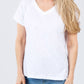 Elliott Lauren - Tina Raglan Short Sleeve V-neck Tee