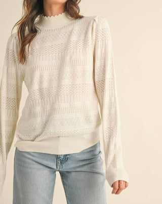 &Merci - Pointelle Elegance Sweater