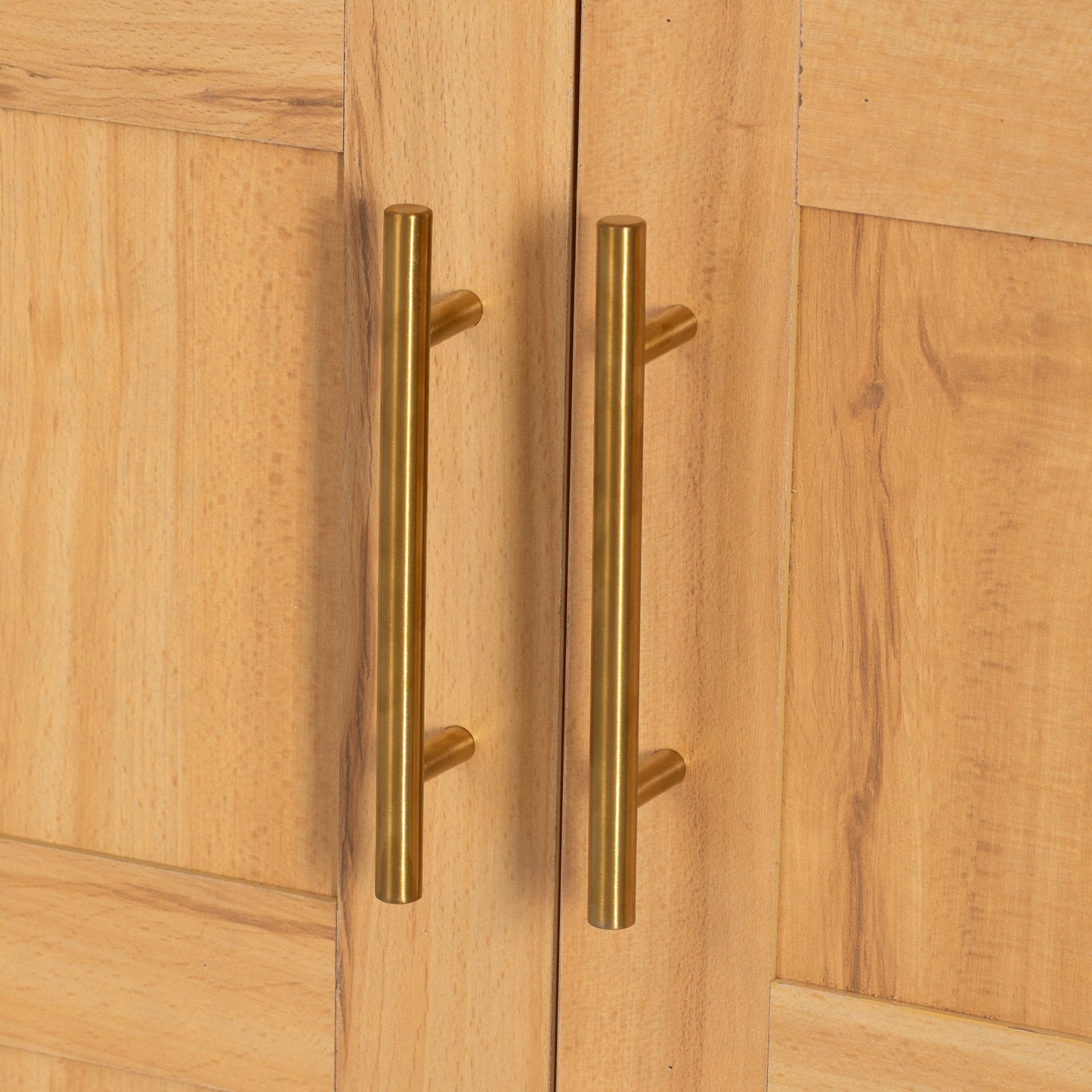 K&K 71' Tall Arched Kitchen Pantry Cabinet with Adjustable Shelves