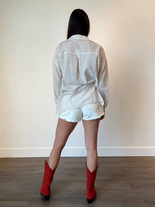 Miou Muse - Charlie Striped Button Down