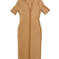 7 For All Mankind - Bodycon Ribbed Short Sleeve Midi Dress