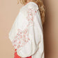 Pol - Vintage Wash Floral Patch Top