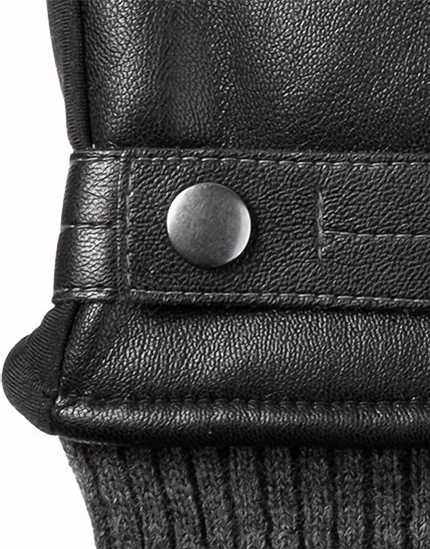 Isotoner - Men's Faux Leather Sleek Heat Winter Gloves
