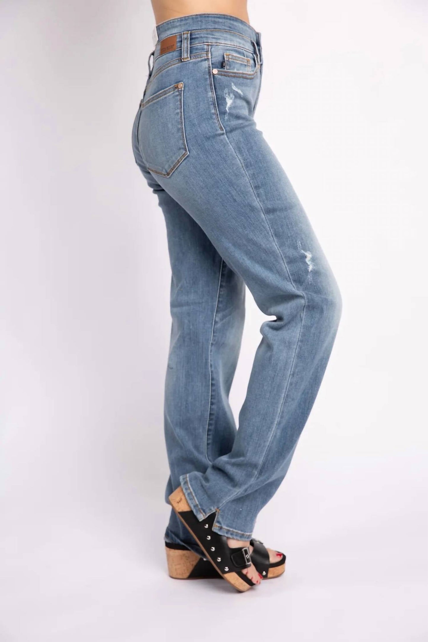 Judy Blue - Double Waistband Straight Leg Jean