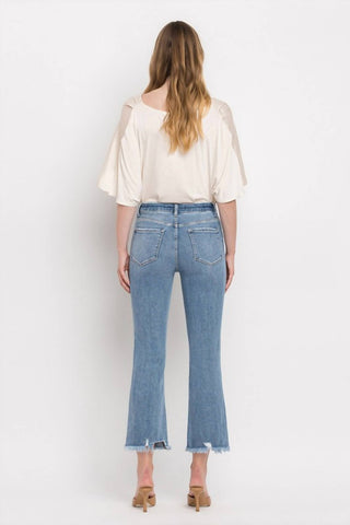 Vervet By Flying Monkey - High Rise Crop Flare Jeans
