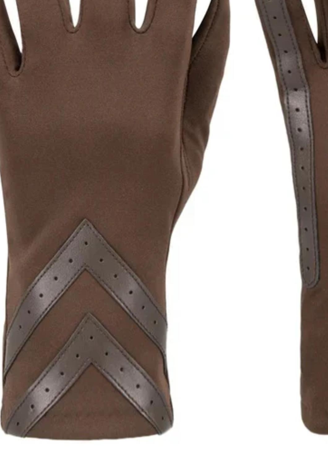 Isotoner - Women’s Smartdri Chevron Touchscreen Gloves