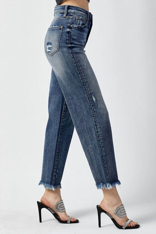 Risen - High Rise Straight Jeans