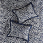 12 Piece Comforter Set with Cotton Bed Sheets Navy Queen