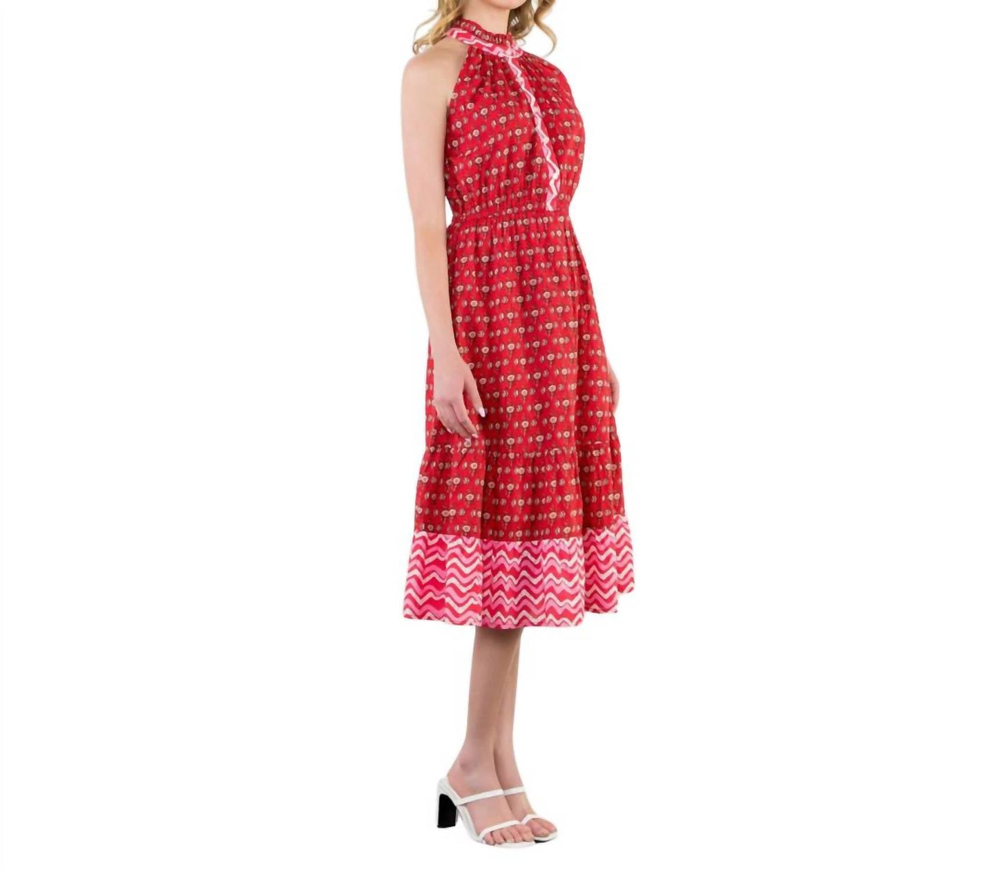 Thml - Halter Print Midi Dress