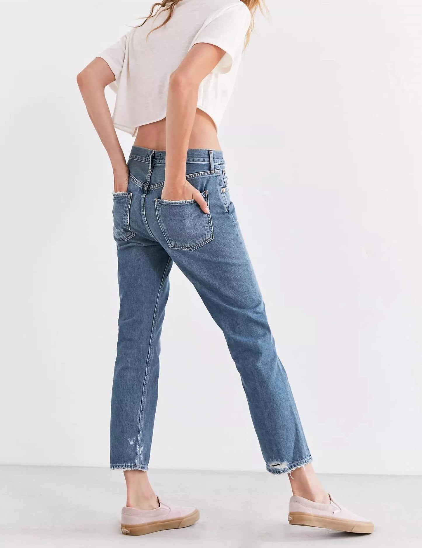 Agolde - CIGARETTE MID-RISE STRAIGHT LEG JEAN