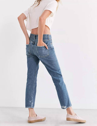 Agolde - CIGARETTE MID-RISE STRAIGHT LEG JEAN