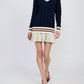 En Saison - Knox Mixed Media Mini Dress