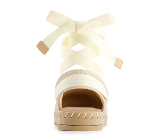 Andrea - Women's Textile Ribbon Lace Flats