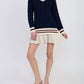 En Saison - Knox Mixed Media Mini Dress