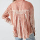 Free People - Marianne Velvet Long Sleeve Shirt