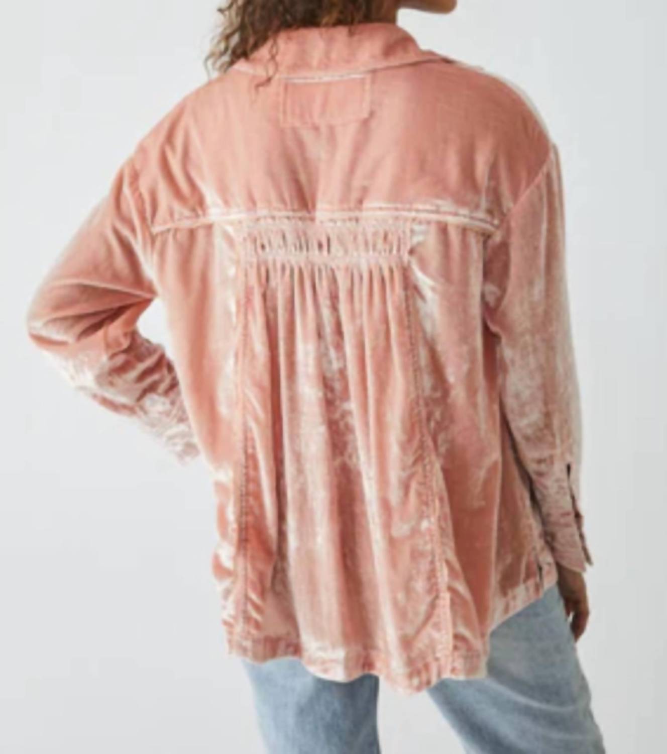 Free People - Marianne Velvet Long Sleeve Shirt