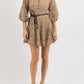 Endless Blu. - EDEN EYELET MINI DRESS