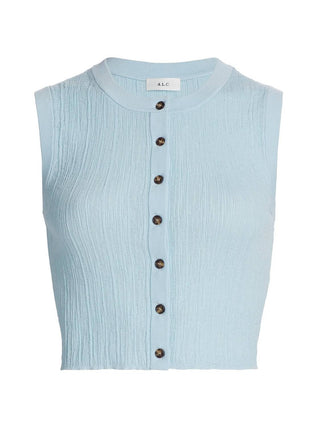 A.L.C. - Lottie Cropped Cotton Knit Top