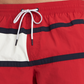 Tommy Hilfiger Men's Big & Tall Flag Swim Trunk Red Size XXXX-Large