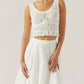 Astr - Kissel Tiered Eyelet Top