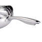 Stainless Cookware, 9.5-Inch Fry Pan with Lid, Tri-Ply Stainless Steel, Professional Grade, Silver,