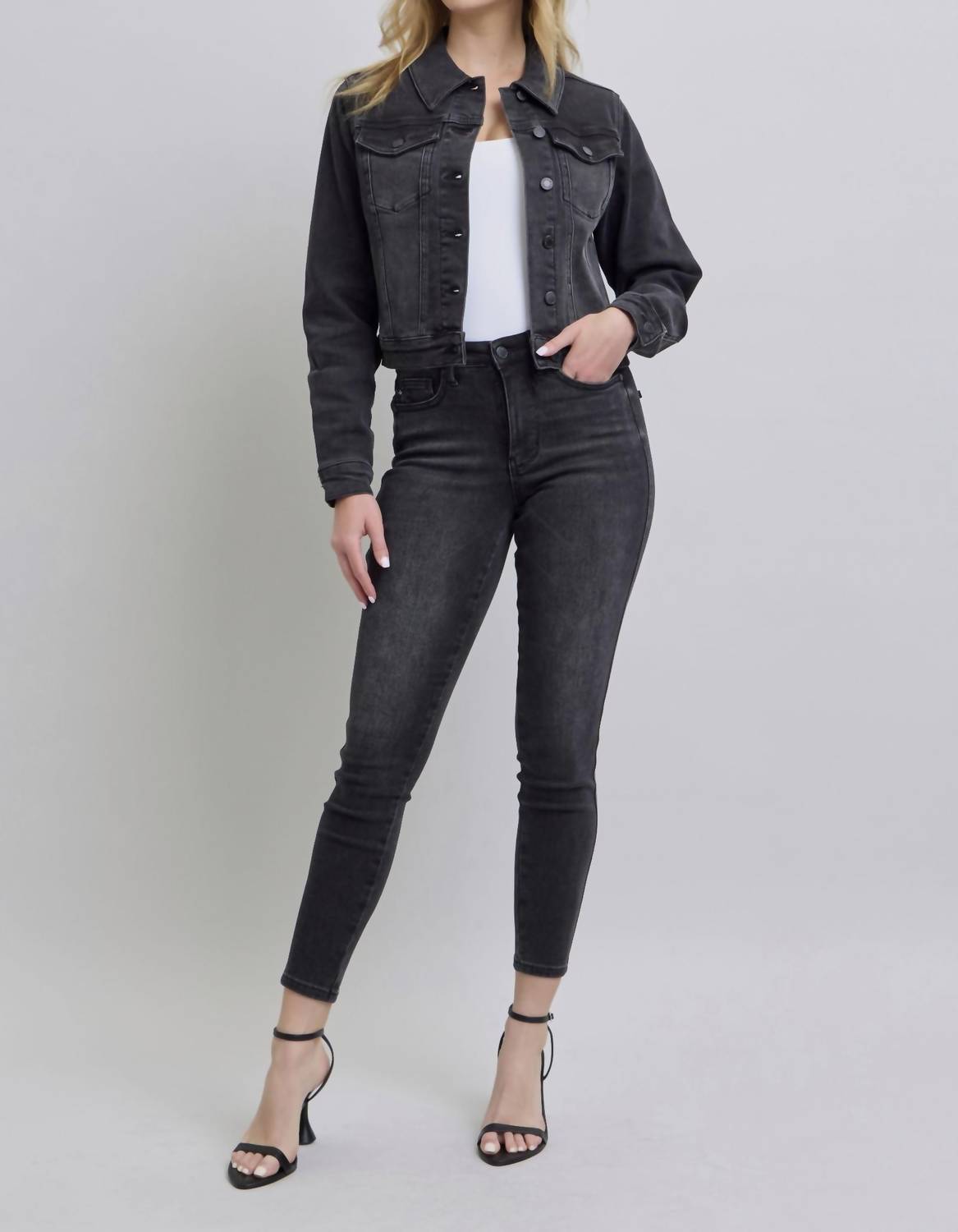 Judy Blue - Mid Length Denim Jacket