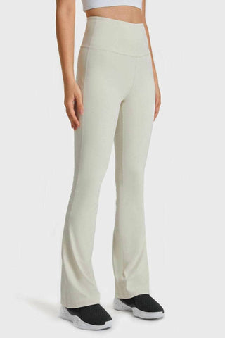 Trendsi - Flare Yoga Pants With Elastic Waist Pants