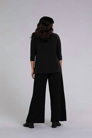 Sympli - Deep V-neck 3/4 Sleeve Top