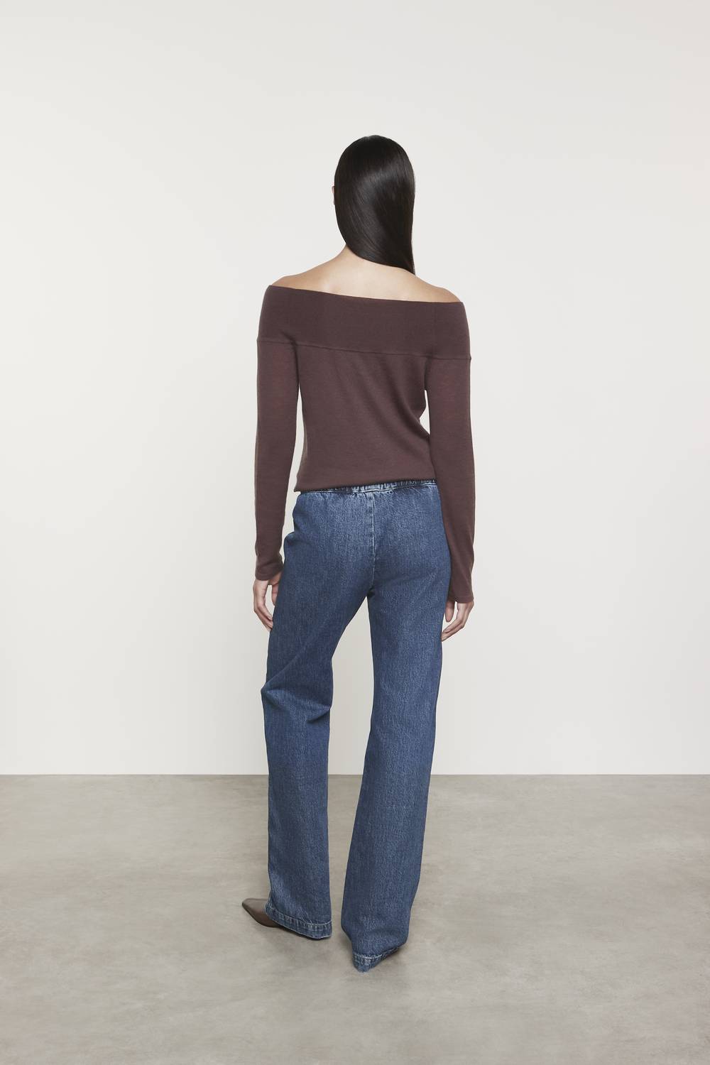 Enza Costa - TISSUE CASHMERE EXPOSED SHOULDER SWEATER