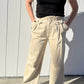 Crescent - Wide Leg Pleaded Denim Pants
