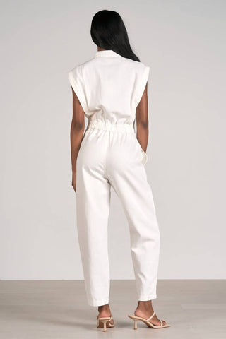 Elan - Denim Sleeveless Jumpsuit