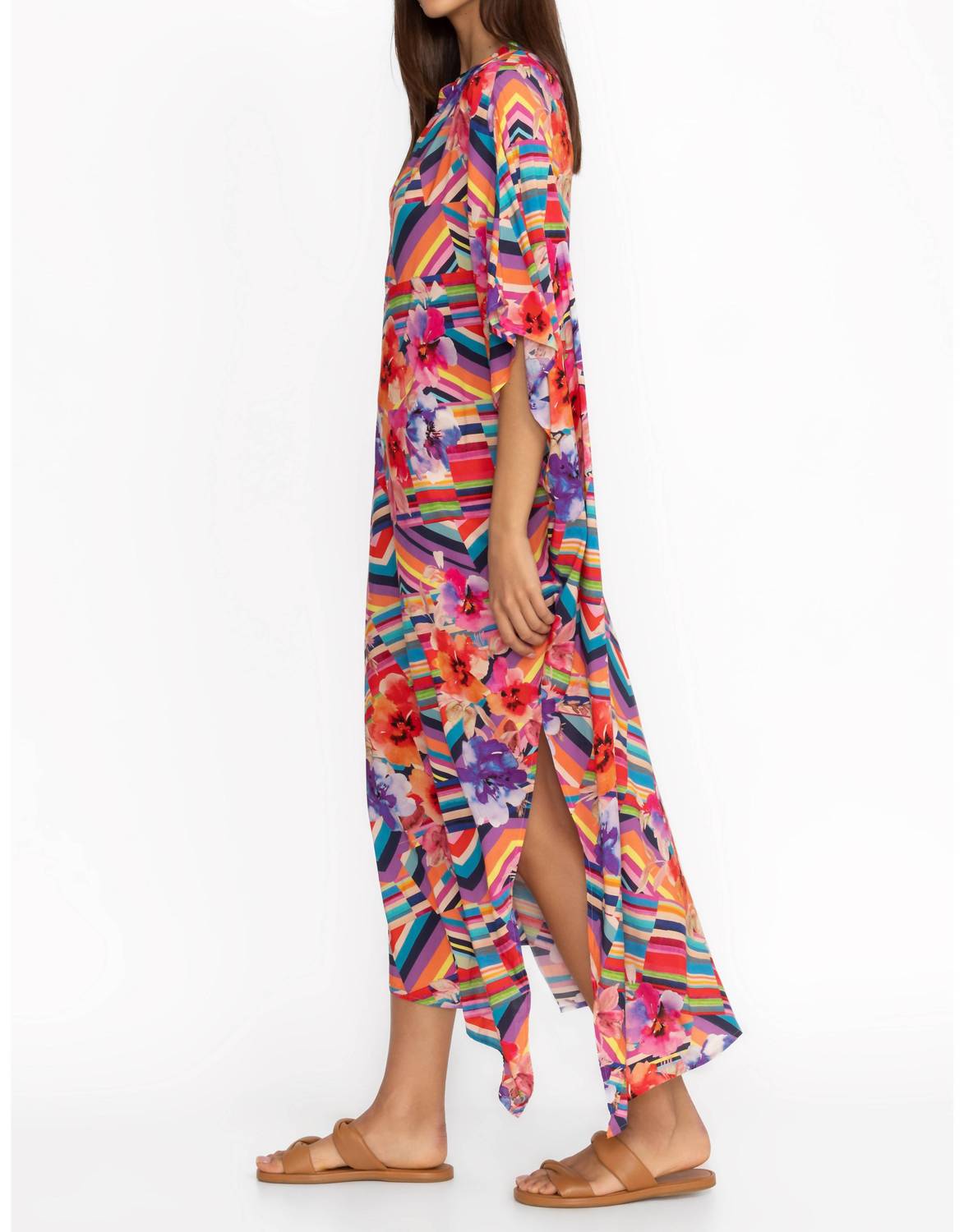 Johnny Was - SUMMER STRIPES MAXI KAFTAN