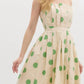 Entro - Polka Dot Strapless Midi Dress