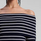 A.L.C. - Off The Shoulder Striped Dress