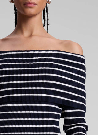 A.L.C. - Off The Shoulder Striped Dress