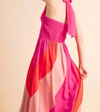 Trendsi - Aemi+Co Color Block Sleeveless Maxi Dress