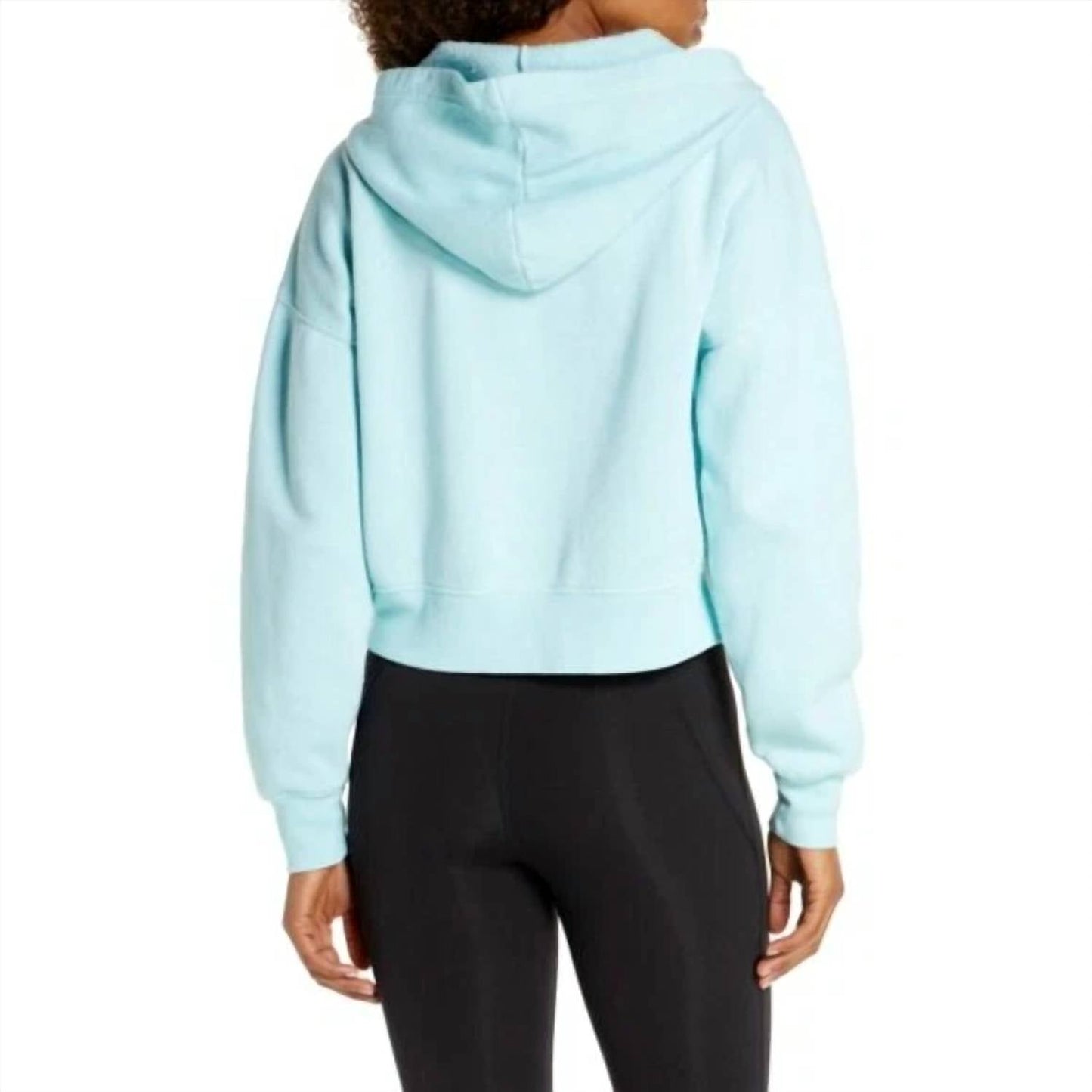 Free People - Free People FP Movement Believe It Lace Up Hoodie Light Blue