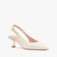 Kate Spade - Riley Slingback Smooth Leather Kitten Heel