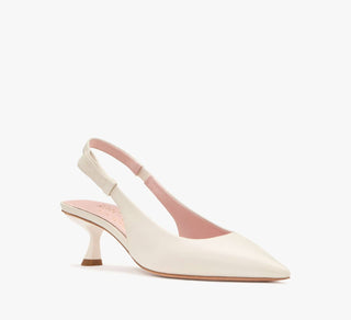 Kate Spade - Riley Slingback Smooth Leather Kitten Heel