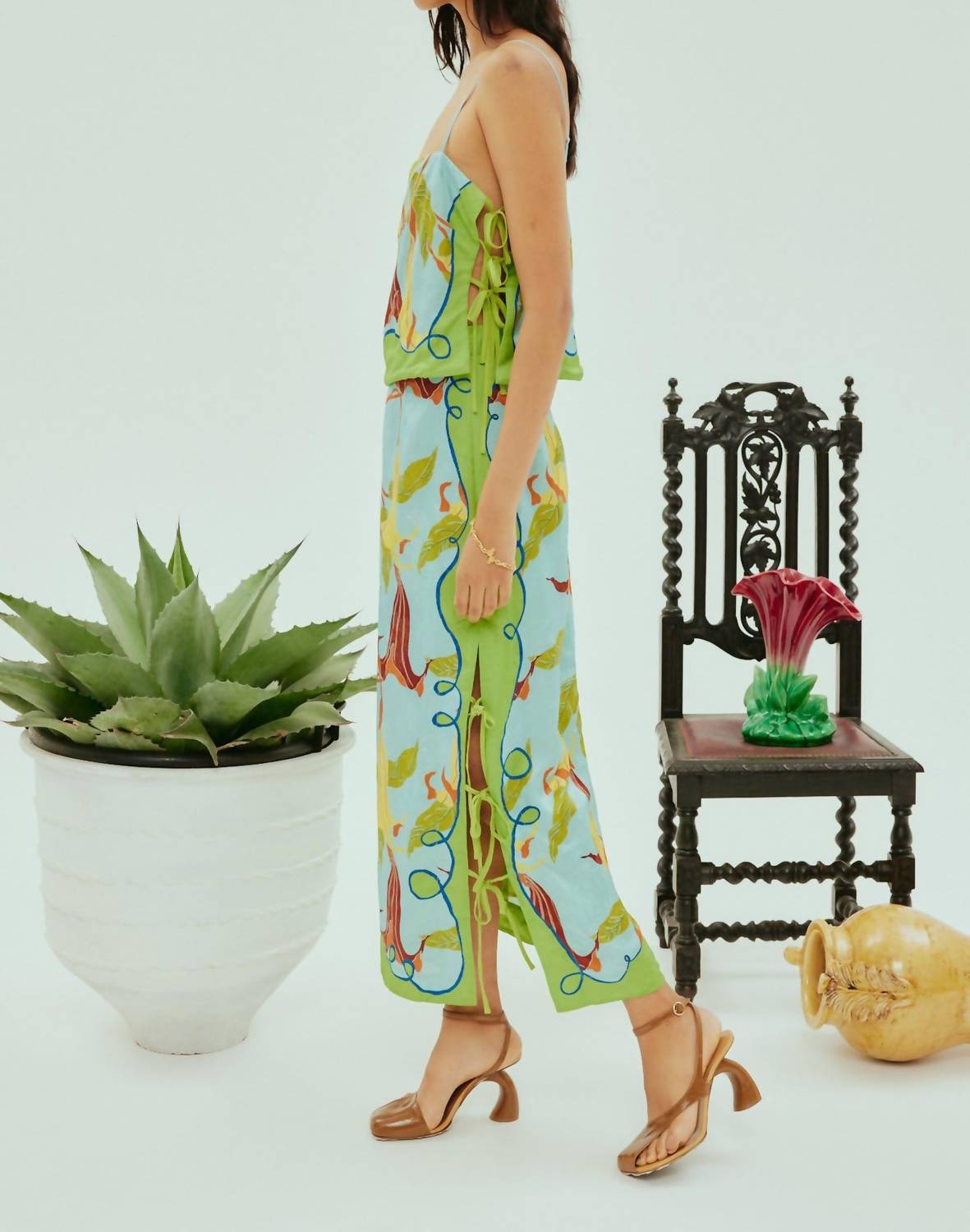 Alemais - Rafaela Tie Side Skirt