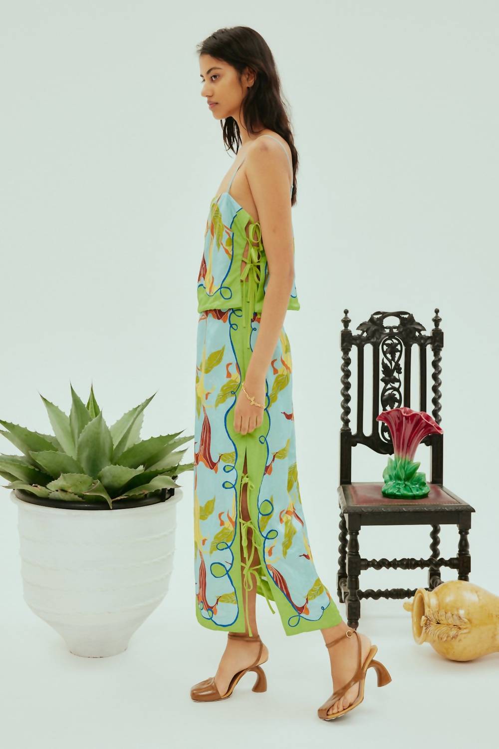Alemais - Rafaela Tie Side Skirt
