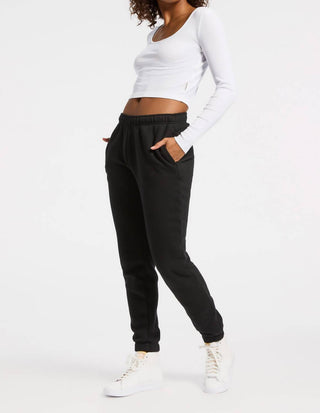 Bandier - Rivington Ribbed Long Sleeve Scoop Neck Crop Top