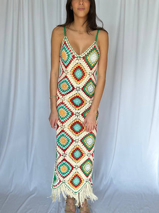 Elan - Lela Knitted Fringe Dress