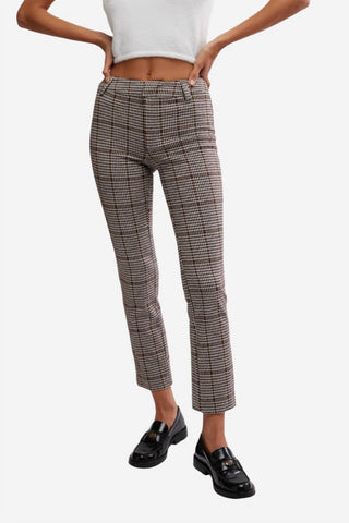 Free People - Molly Plaid Slim Pant