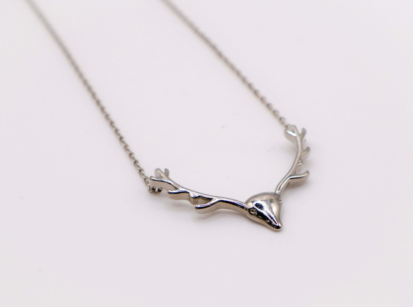 Enchanted Antler Charm Necklace | Nature-Inspired Elegance