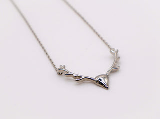 Enchanted Antler Charm Necklace | Nature-Inspired Elegance