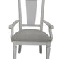 Katia Arm Chair (Set of 2) - Light Gray / White