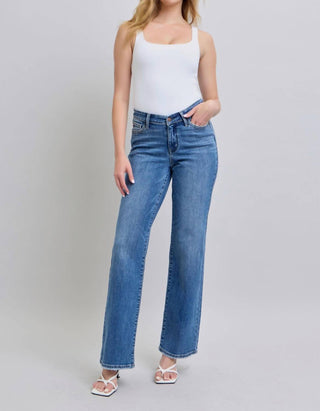 Judy Blue - High Waist V-front Straight Fit Jeans
